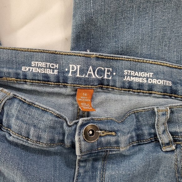 Place Stretch Extensible Straight Jambes Droites Size 14 Jean Pants - Picture 5 of 6